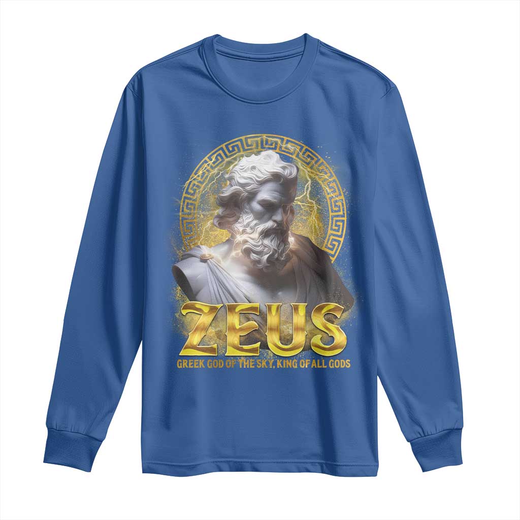Greek Mythology Zeus Long Sleeve Shirt God Of The Sky King Of All Gods
