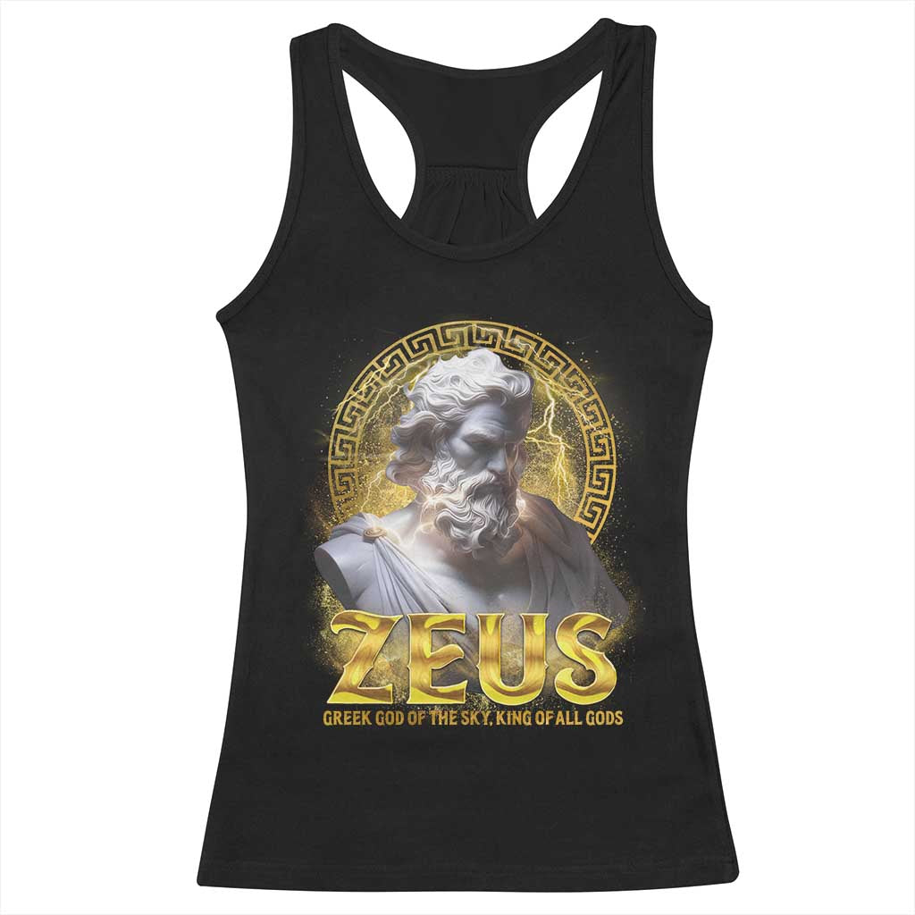Greek Mythology Zeus Racerback Tank Top God Of The Sky King Of All Gods