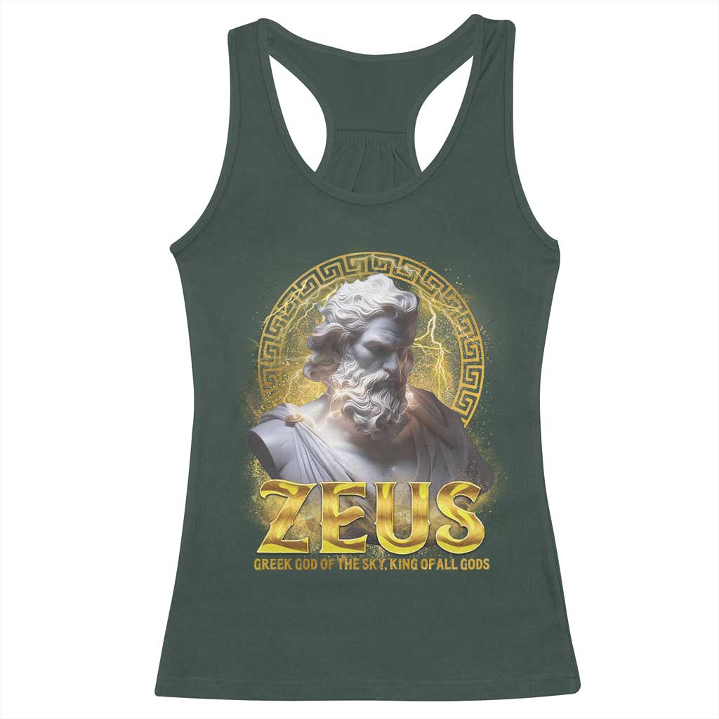 Greek Mythology Zeus Racerback Tank Top God Of The Sky King Of All Gods