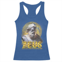 Greek Mythology Zeus Racerback Tank Top God Of The Sky King Of All Gods