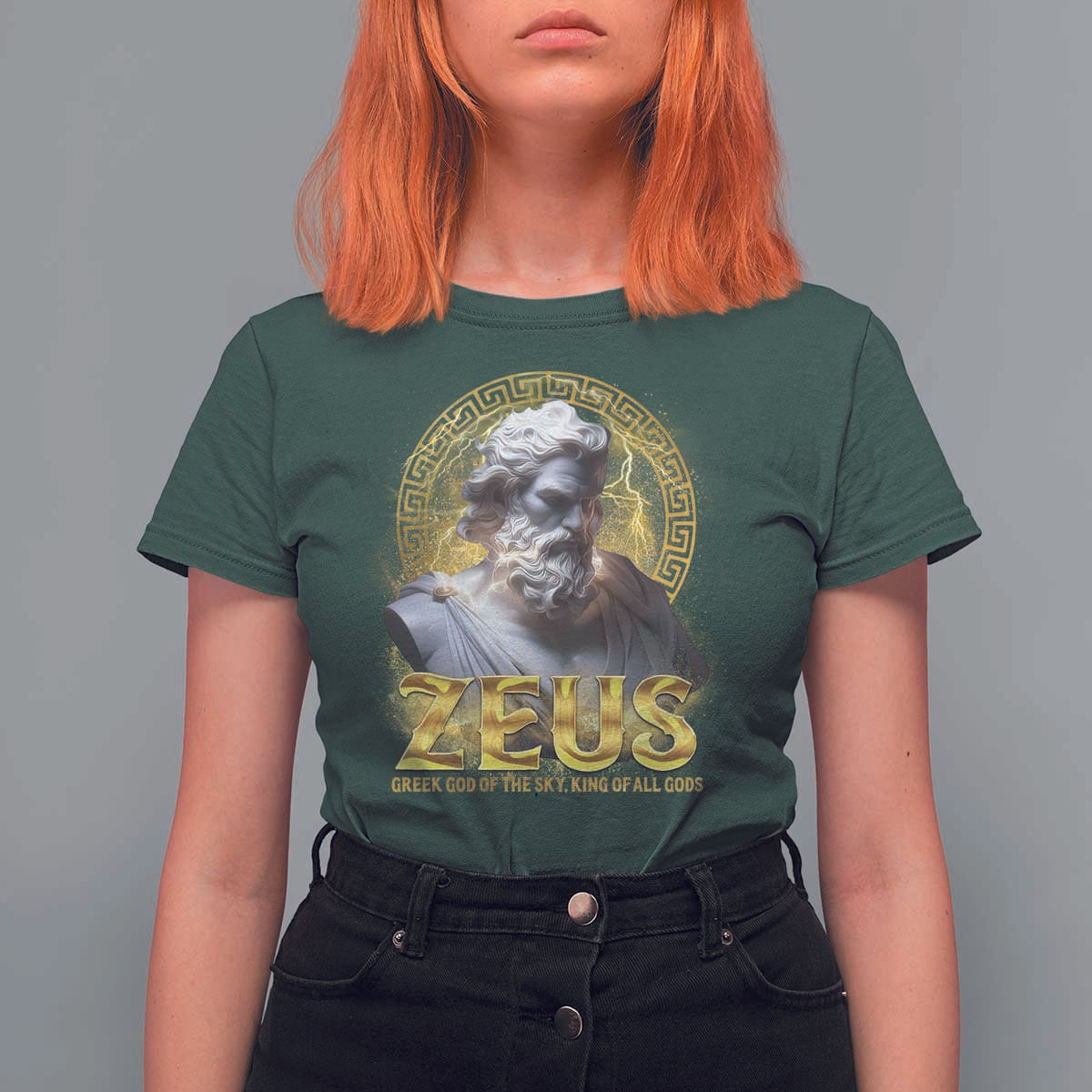 Greek Mythology Zeus T Shirt For Women God Of The Sky King Of All Gods
