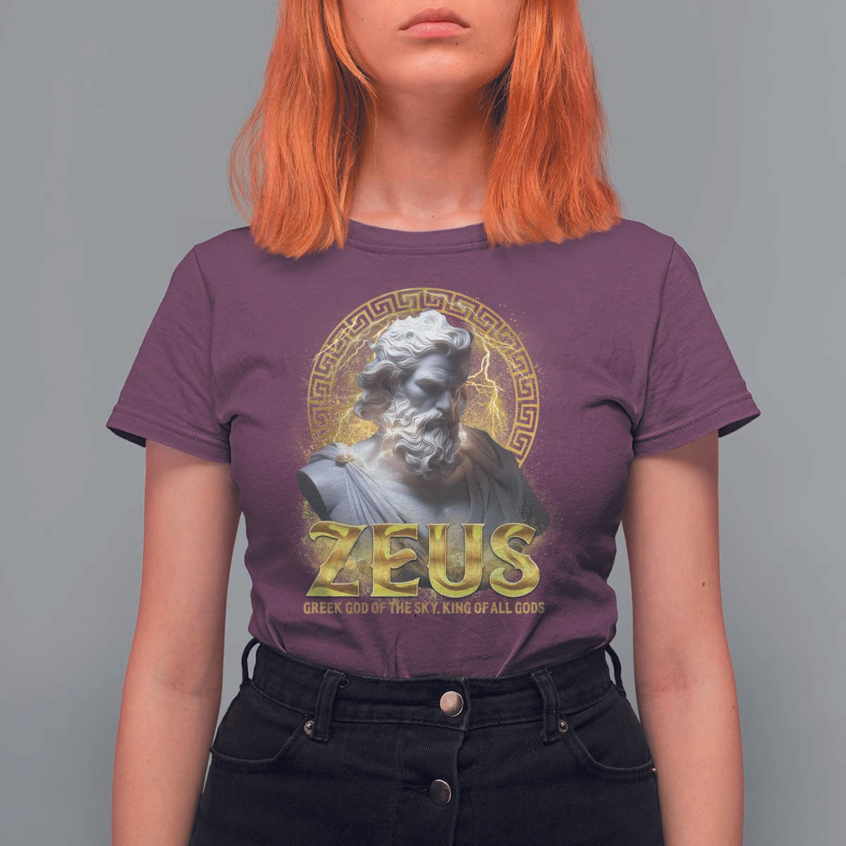 Greek Mythology Zeus T Shirt For Women God Of The Sky King Of All Gods