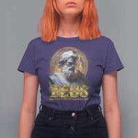 Greek Mythology Zeus T Shirt For Women God Of The Sky King Of All Gods