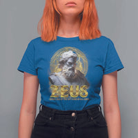 Greek Mythology Zeus T Shirt For Women God Of The Sky King Of All Gods
