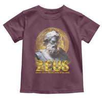 Greek Mythology Zeus Toddler T Shirt God Of The Sky King Of All Gods