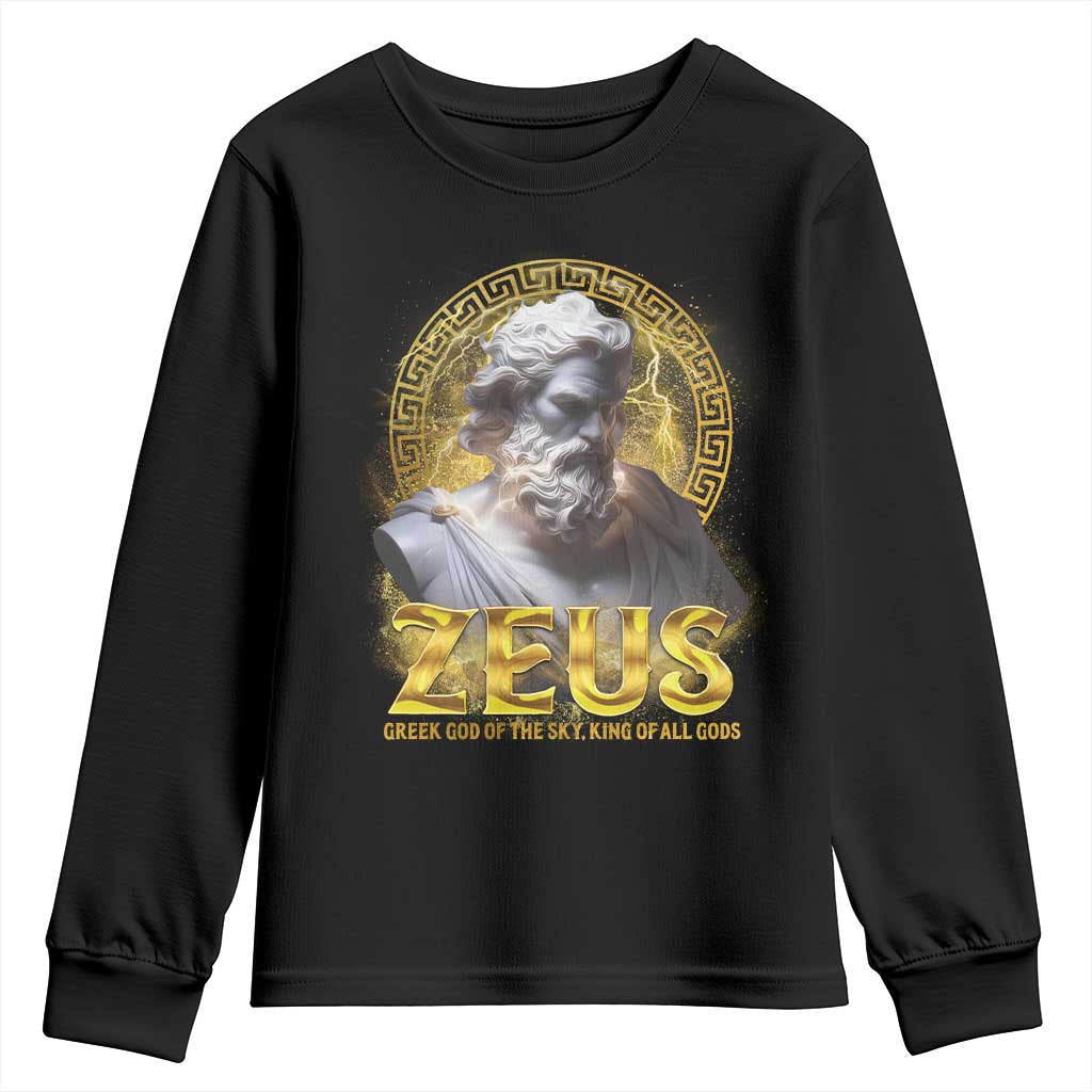 Greek Mythology Zeus Youth Sweatshirt God Of The Sky King Of All Gods