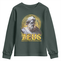 Greek Mythology Zeus Youth Sweatshirt God Of The Sky King Of All Gods