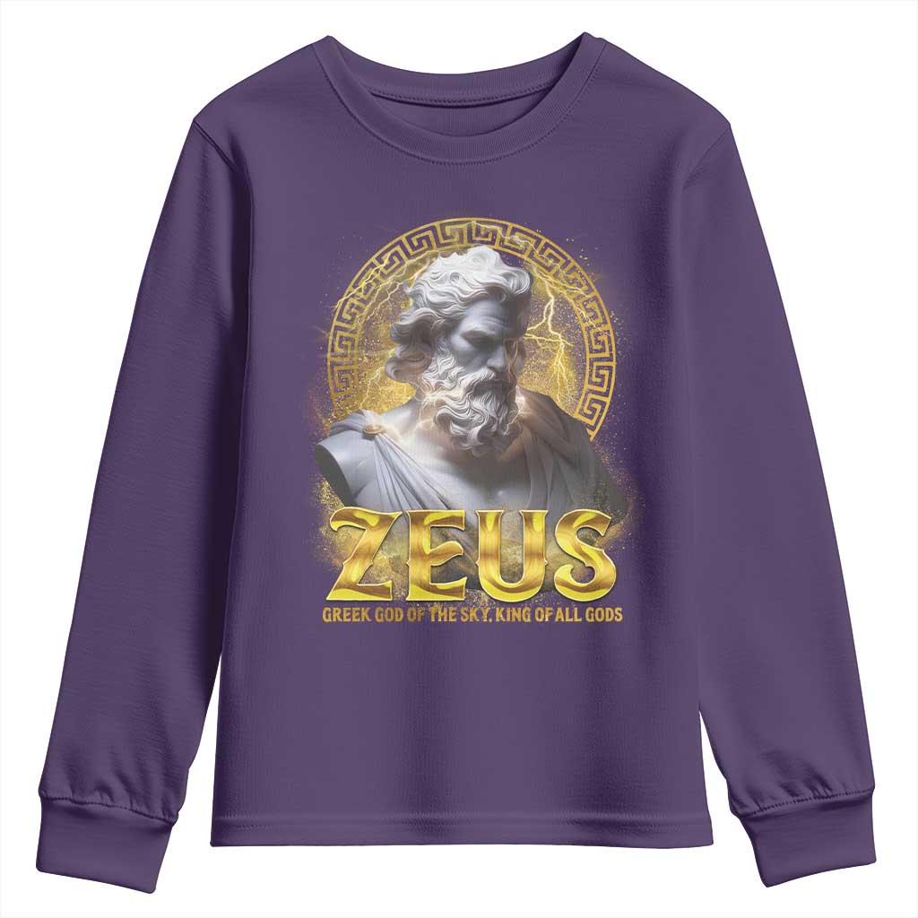 Greek Mythology Zeus Youth Sweatshirt God Of The Sky King Of All Gods