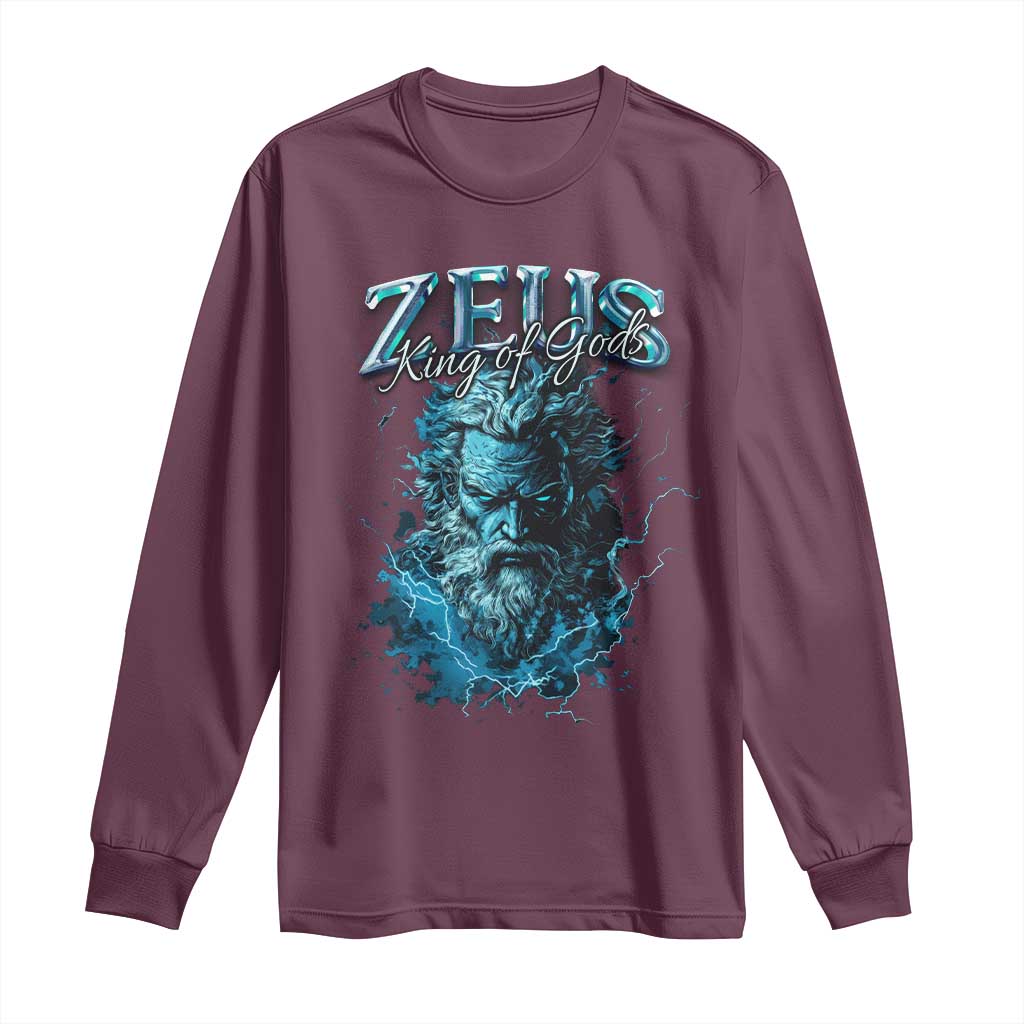 Greek Mythology Zeus Long Sleeve Shirt King Of Gods