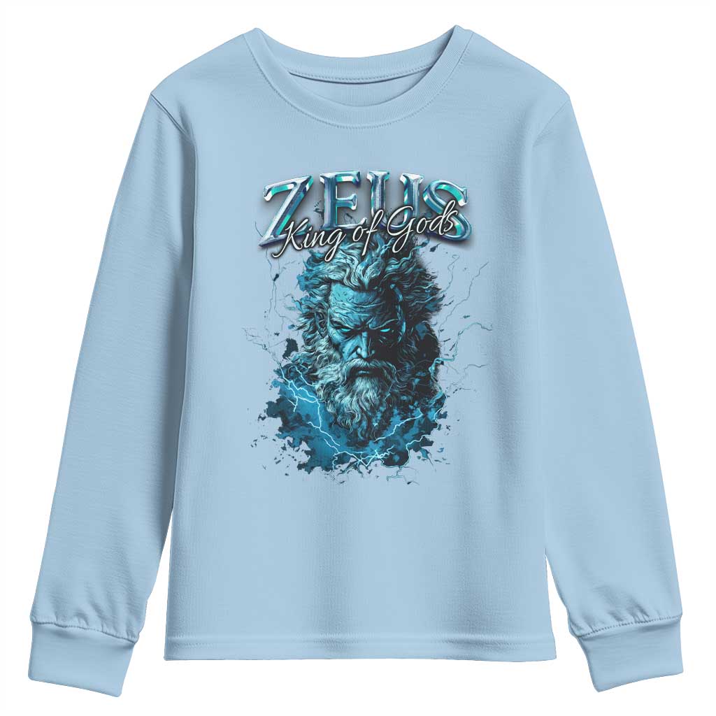 Greek Mythology Zeus Youth Sweatshirt King Of Gods