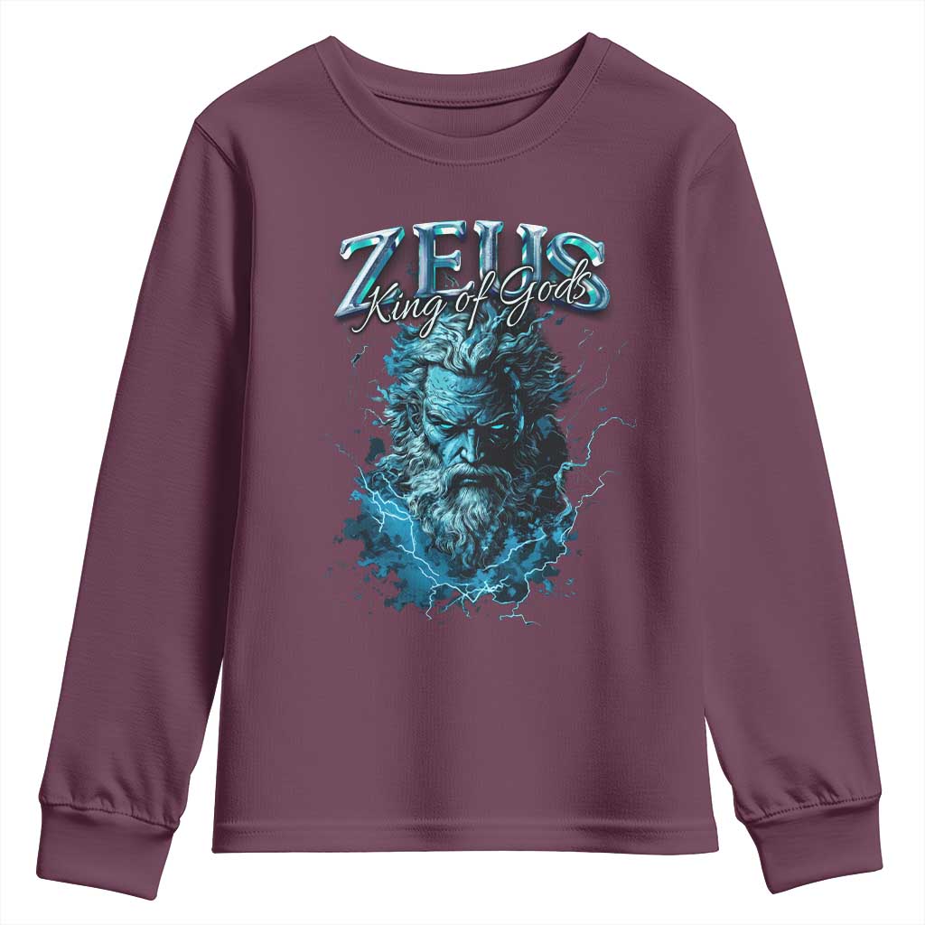Greek Mythology Zeus Youth Sweatshirt King Of Gods