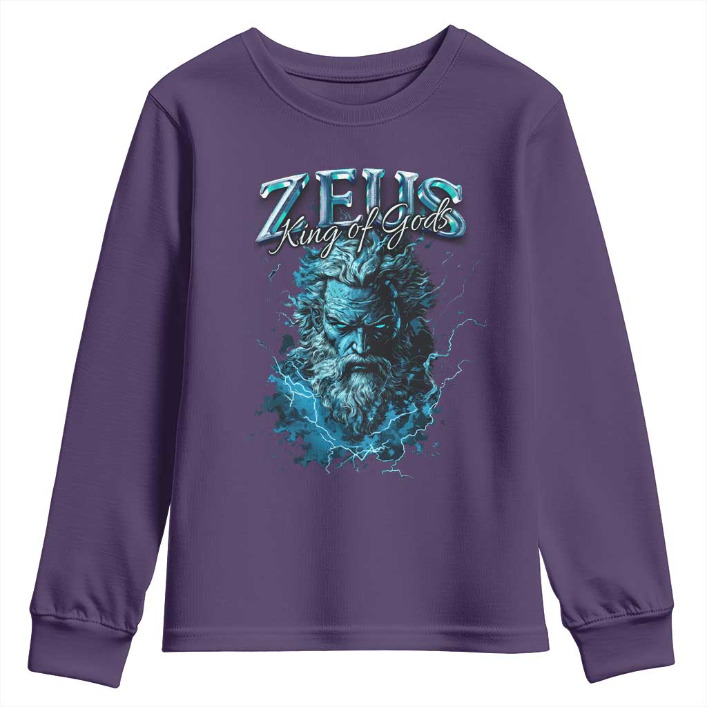 Greek Mythology Zeus Youth Sweatshirt King Of Gods