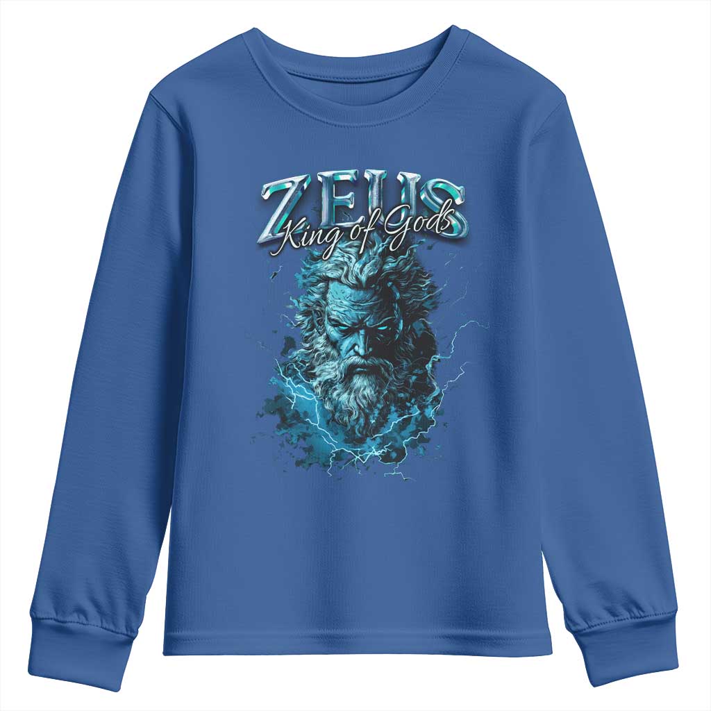 Greek Mythology Zeus Youth Sweatshirt King Of Gods
