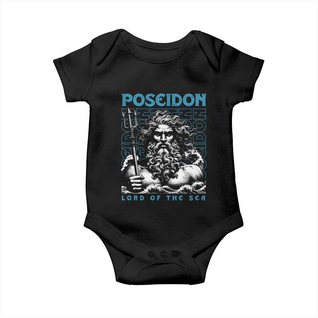 Greek Mythology Poseidon Baby Onesie Lord Of The Sea Trident