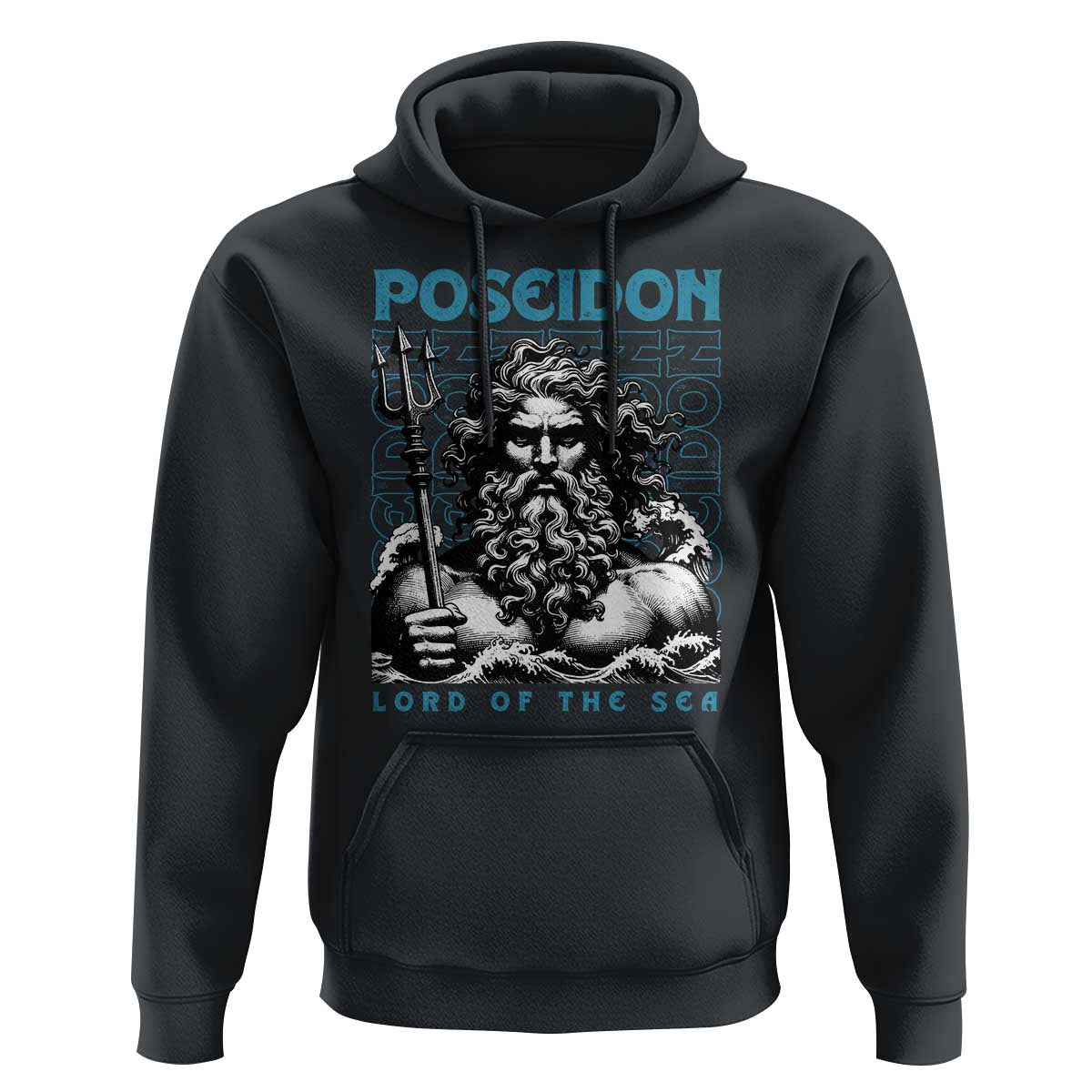 Greek Mythology Poseidon Hoodie Lord Of The Sea Trident