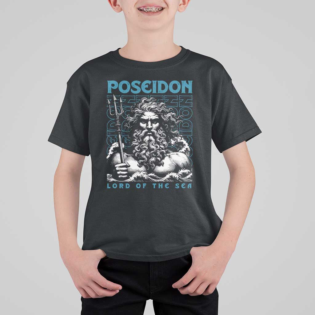 Greek Mythology Poseidon T Shirt For Kid Lord Of The Sea Trident