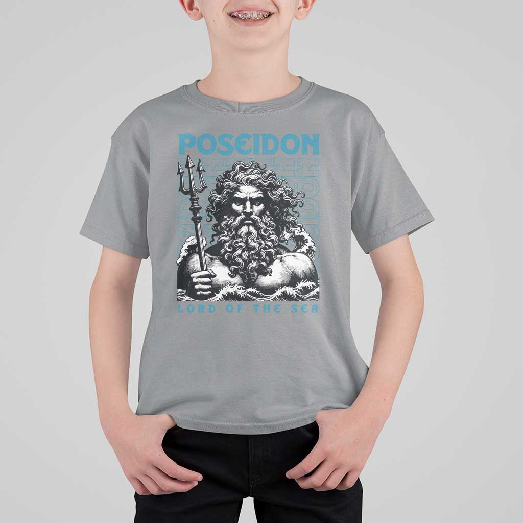 Greek Mythology Poseidon T Shirt For Kid Lord Of The Sea Trident