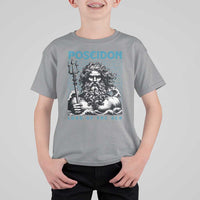 Greek Mythology Poseidon T Shirt For Kid Lord Of The Sea Trident