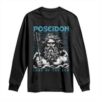Greek Mythology Poseidon Long Sleeve Shirt Lord Of The Sea Trident