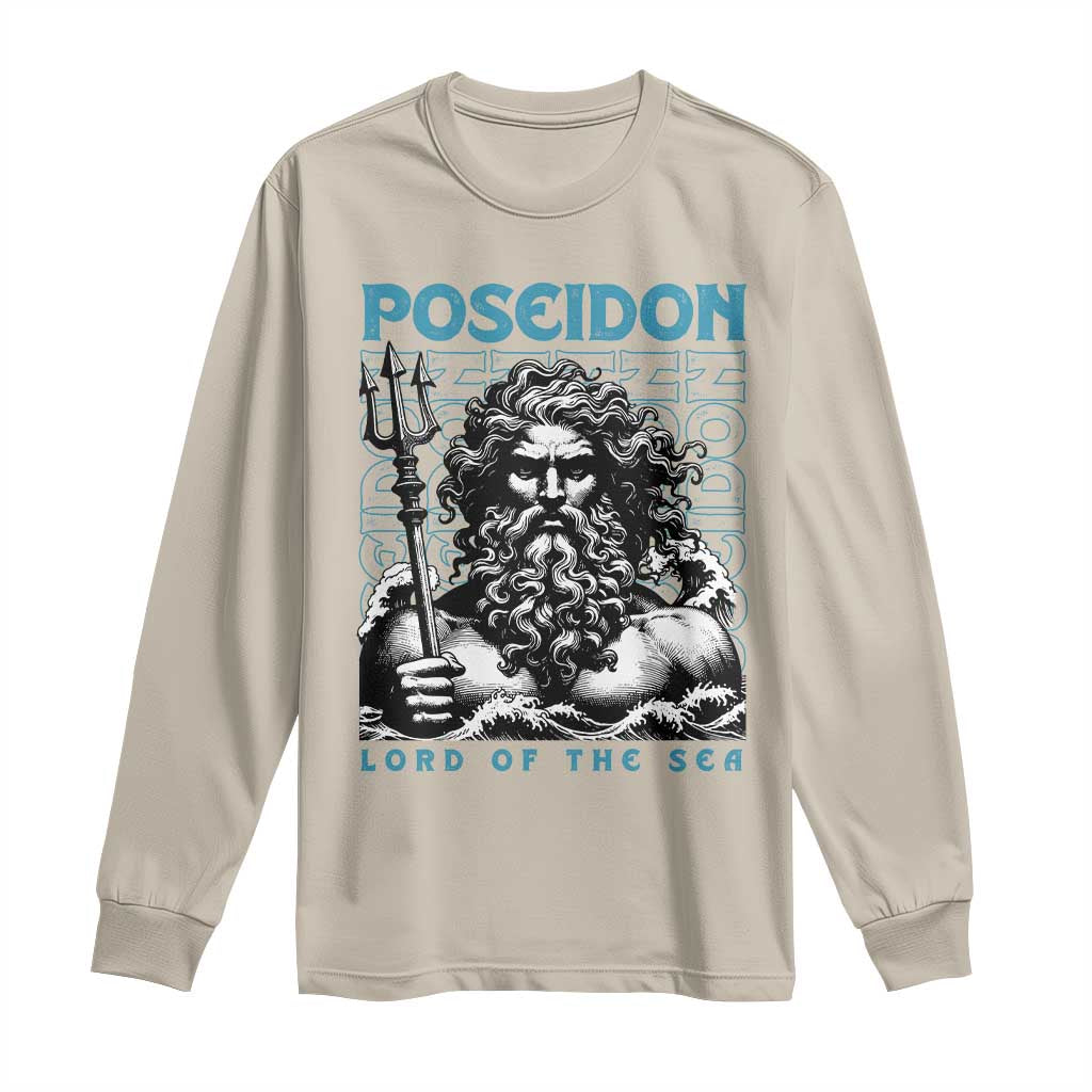 Greek Mythology Poseidon Long Sleeve Shirt Lord Of The Sea Trident