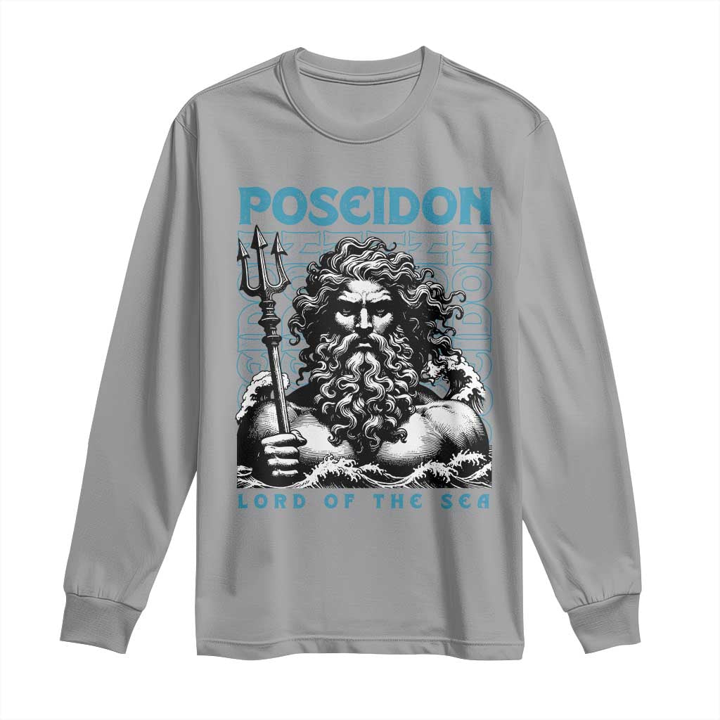 Greek Mythology Poseidon Long Sleeve Shirt Lord Of The Sea Trident