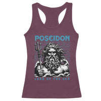 Greek Mythology Poseidon Racerback Tank Top Lord Of The Sea Trident