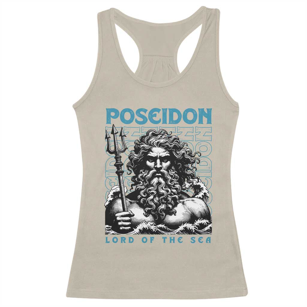 Greek Mythology Poseidon Racerback Tank Top Lord Of The Sea Trident