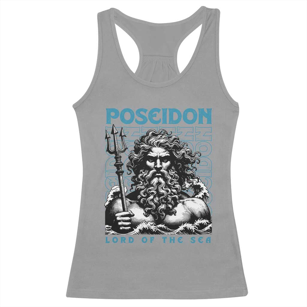 Greek Mythology Poseidon Racerback Tank Top Lord Of The Sea Trident