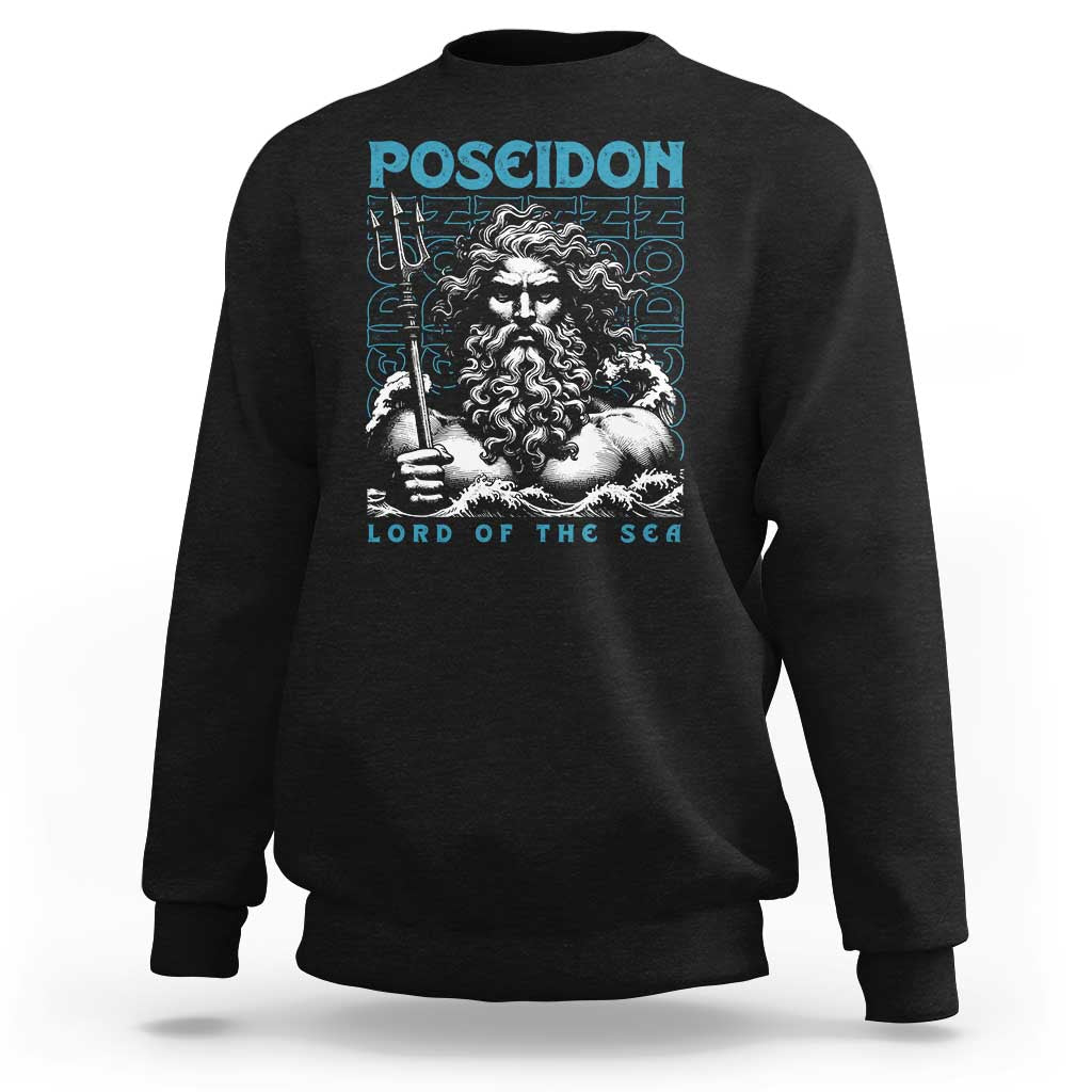 Greek Mythology Poseidon Sweatshirt Lord Of The Sea Trident