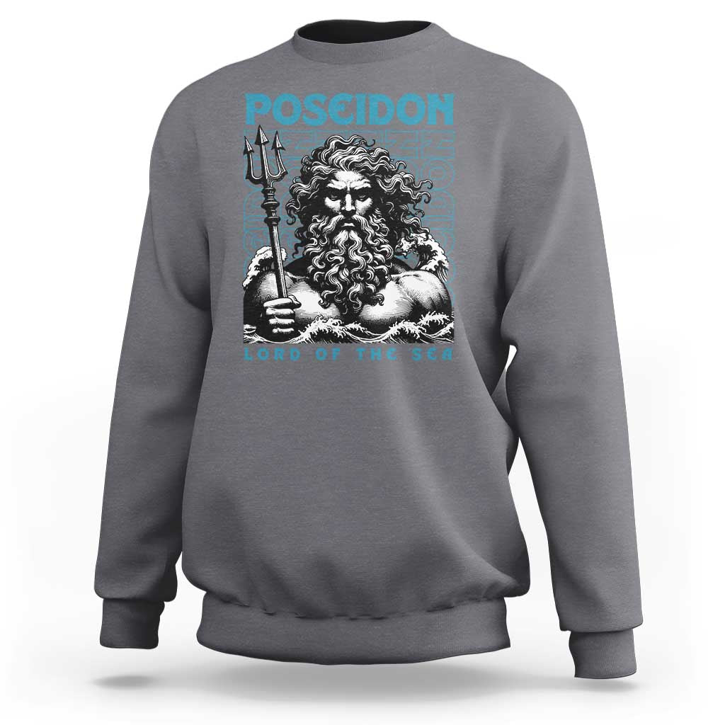 Greek Mythology Poseidon Sweatshirt Lord Of The Sea Trident