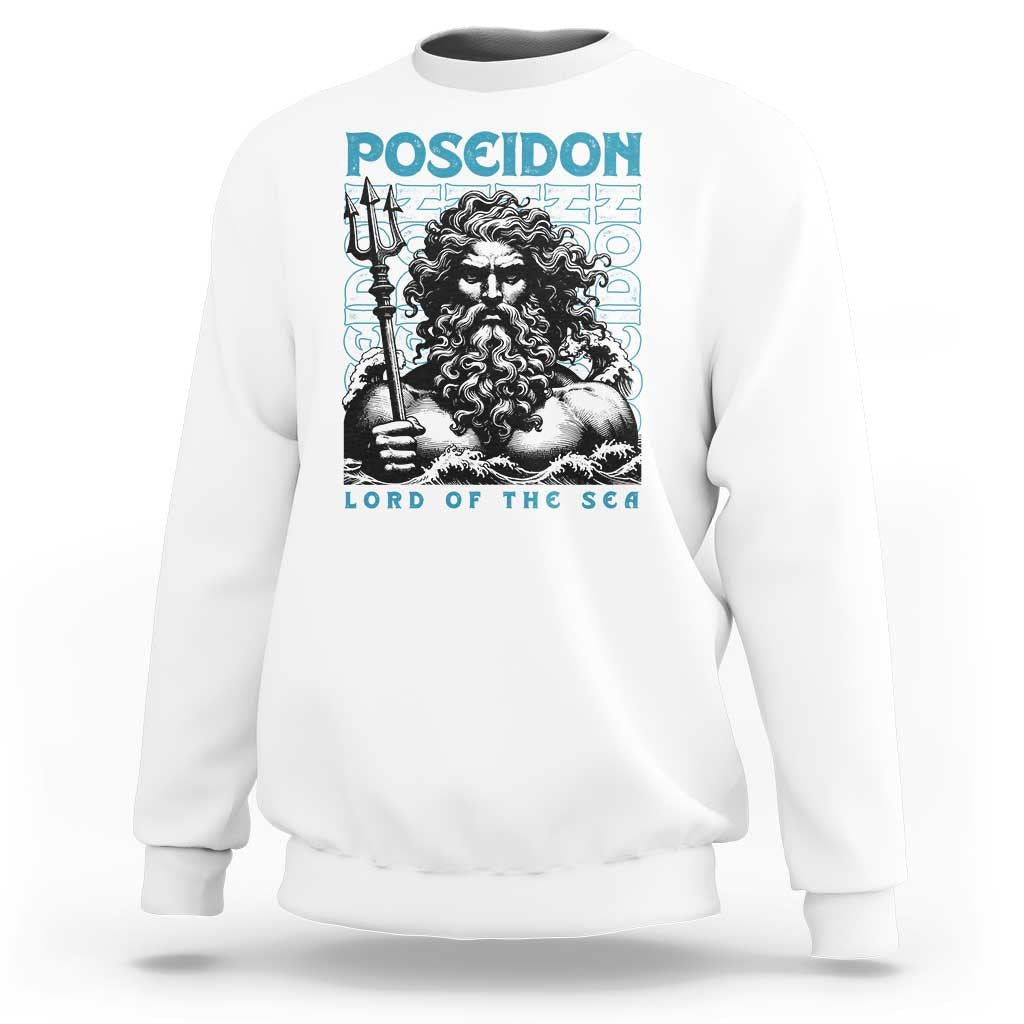 Greek Mythology Poseidon Sweatshirt Lord Of The Sea Trident
