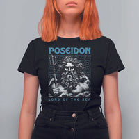 Greek Mythology Poseidon T Shirt For Women Lord Of The Sea Trident