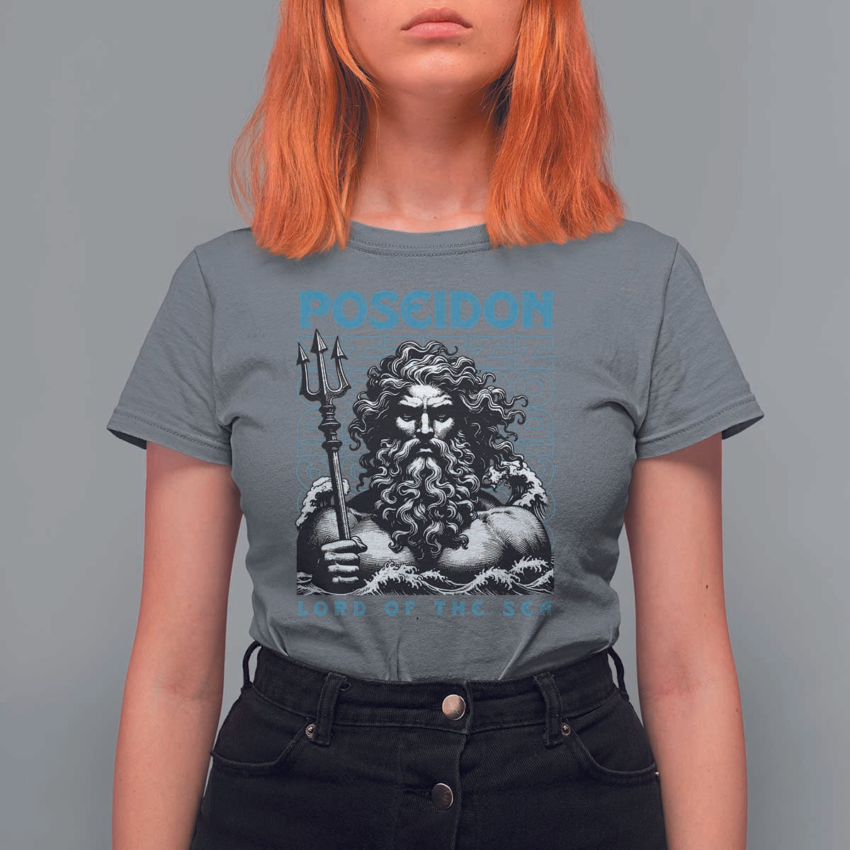 Greek Mythology Poseidon T Shirt For Women Lord Of The Sea Trident