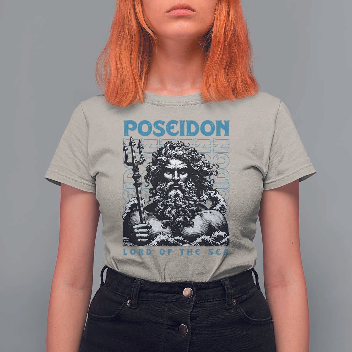Greek Mythology Poseidon T Shirt For Women Lord Of The Sea Trident