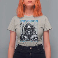 Greek Mythology Poseidon T Shirt For Women Lord Of The Sea Trident