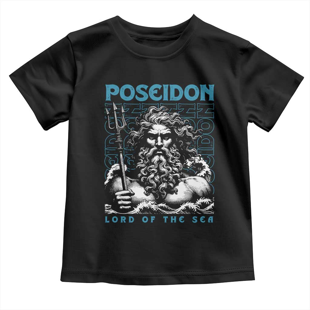 Greek Mythology Poseidon Toddler T Shirt Lord Of The Sea Trident
