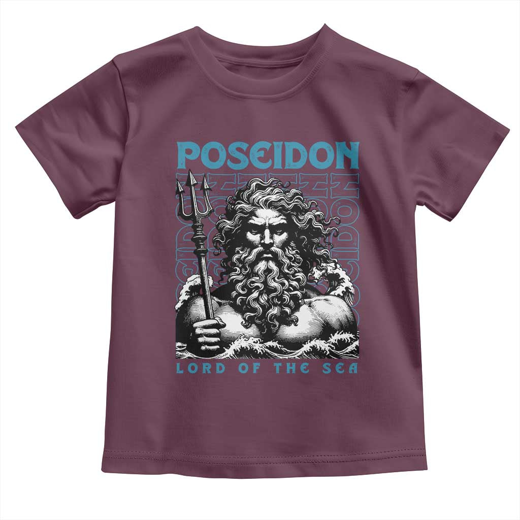 Greek Mythology Poseidon Toddler T Shirt Lord Of The Sea Trident