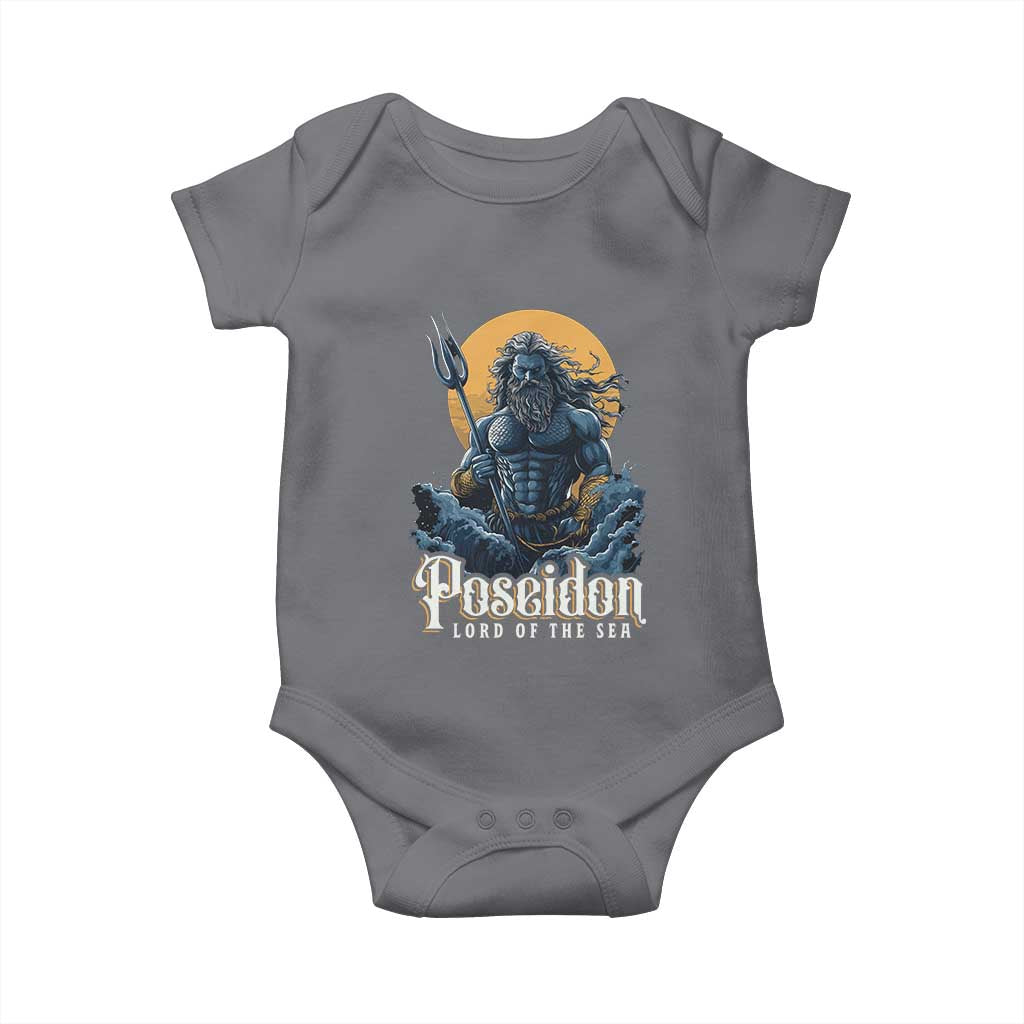 Ancient Greek Mythology Poseidon Baby Onesie Lord Of The Sea Trident