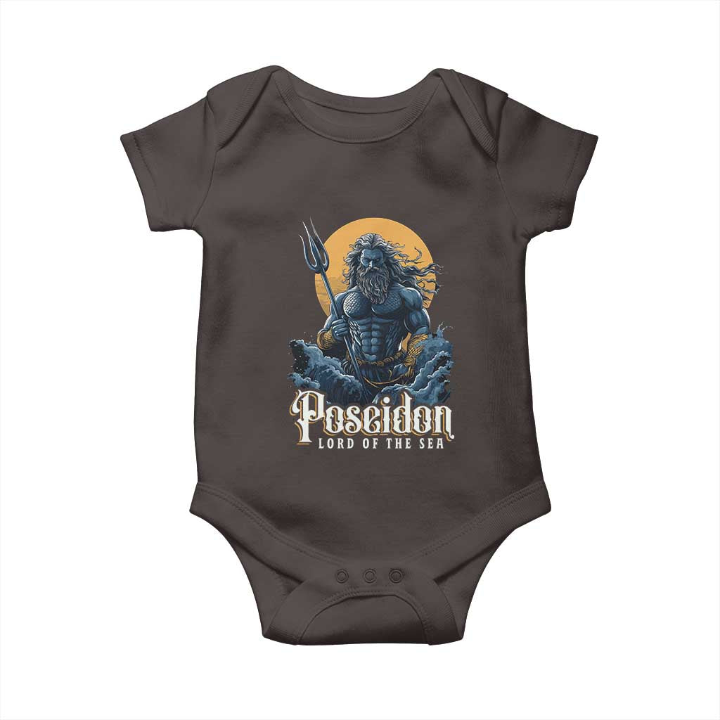 Ancient Greek Mythology Poseidon Baby Onesie Lord Of The Sea Trident
