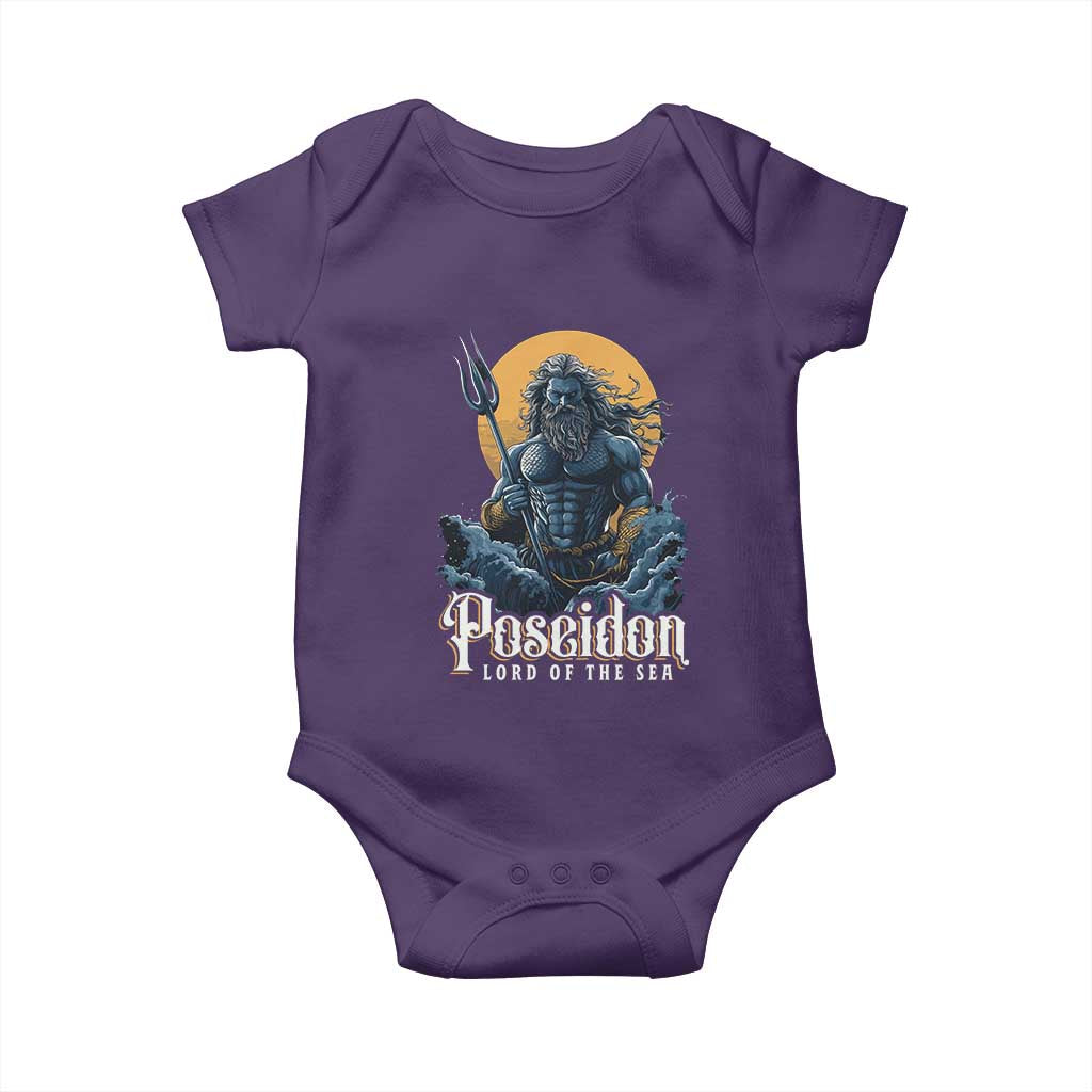 Ancient Greek Mythology Poseidon Baby Onesie Lord Of The Sea Trident
