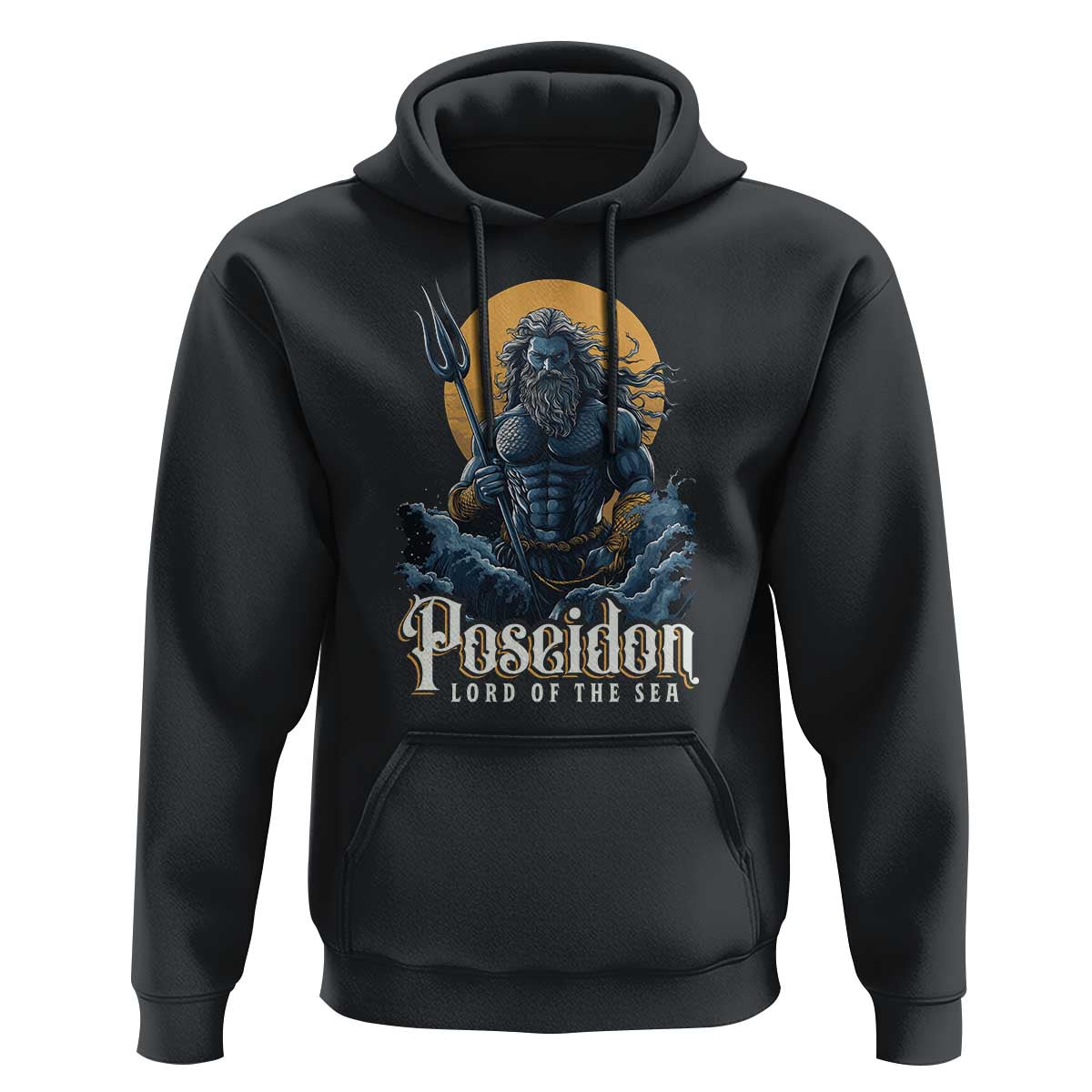 Ancient Greek Mythology Poseidon Hoodie Lord Of The Sea Trident