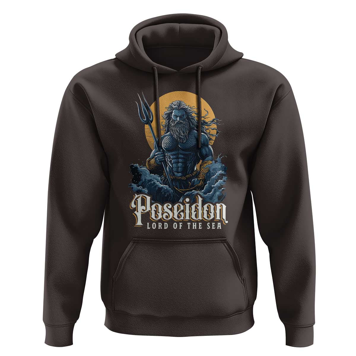Ancient Greek Mythology Poseidon Hoodie Lord Of The Sea Trident