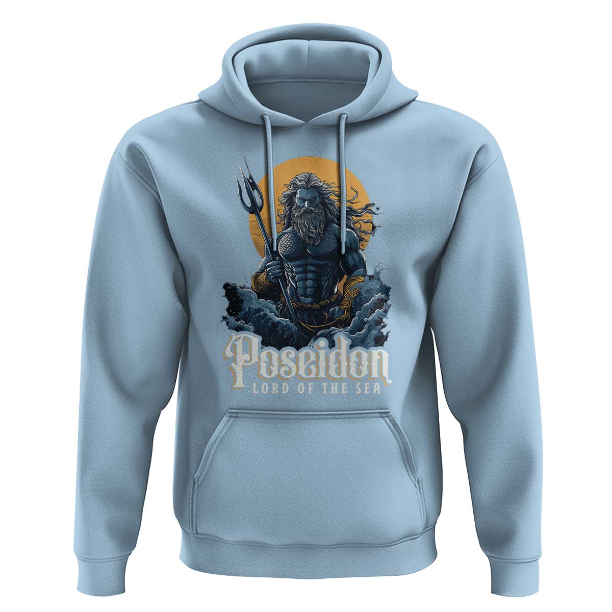 Ancient Greek Mythology Poseidon Hoodie Lord Of The Sea Trident