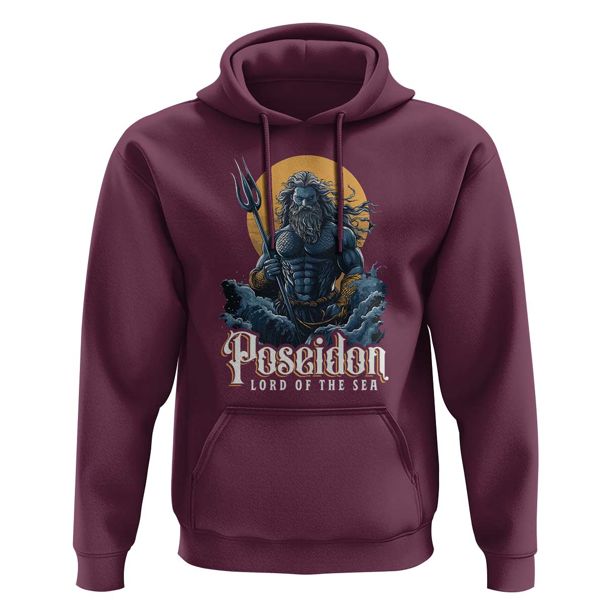 Ancient Greek Mythology Poseidon Hoodie Lord Of The Sea Trident