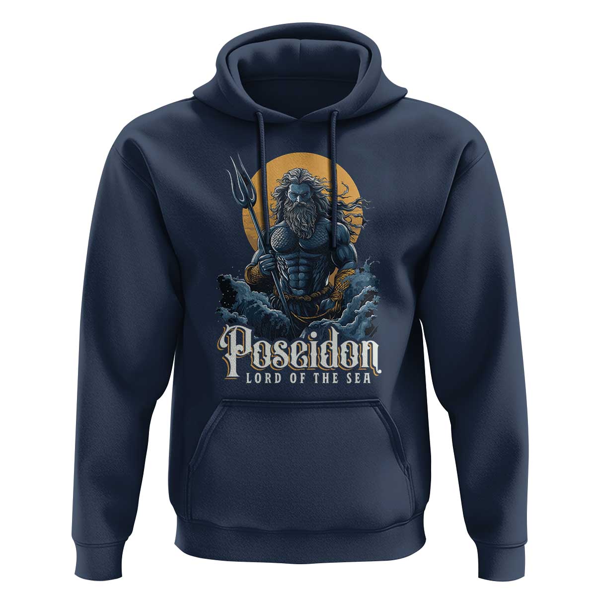 Ancient Greek Mythology Poseidon Hoodie Lord Of The Sea Trident