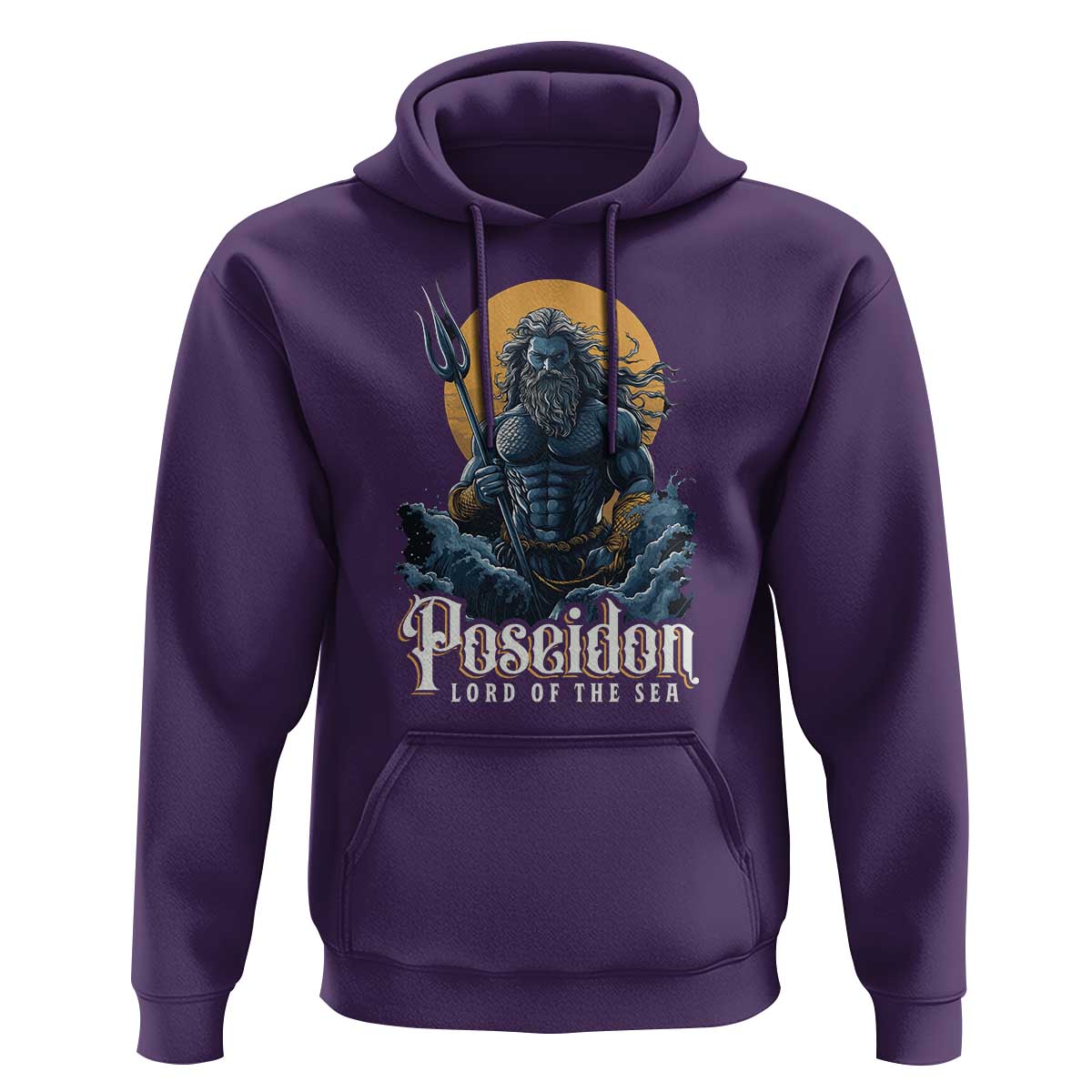 Ancient Greek Mythology Poseidon Hoodie Lord Of The Sea Trident