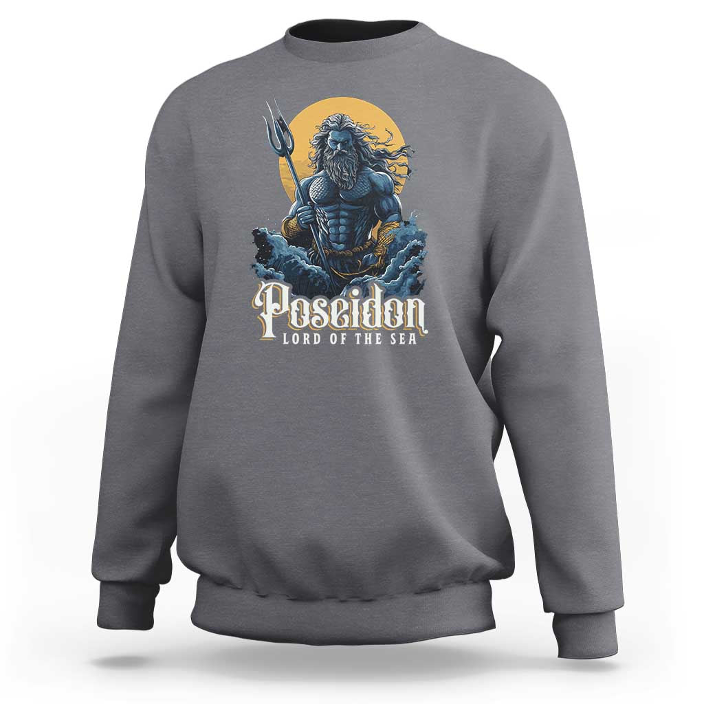 Ancient Greek Mythology Poseidon Sweatshirt Lord Of The Sea Trident