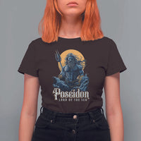 Ancient Greek Mythology Poseidon T Shirt For Women Lord Of The Sea Trident