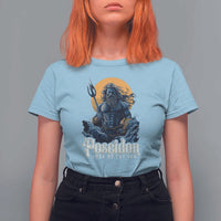 Ancient Greek Mythology Poseidon T Shirt For Women Lord Of The Sea Trident