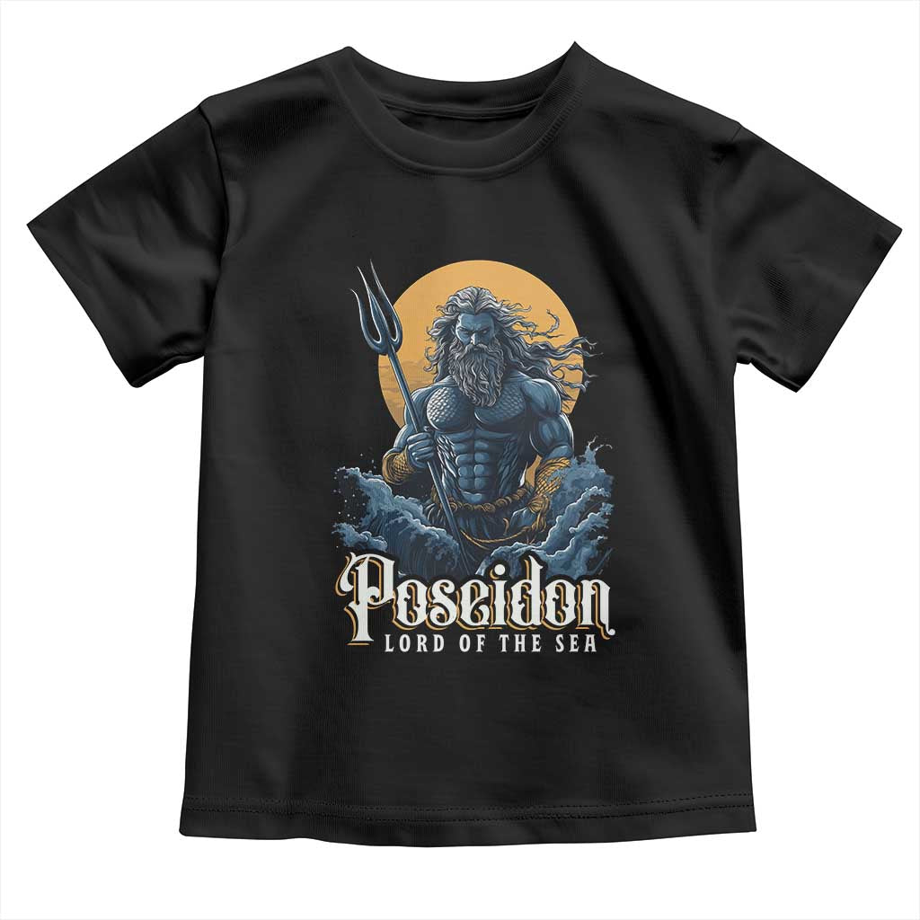 Ancient Greek Mythology Poseidon Toddler T Shirt Lord Of The Sea Trident